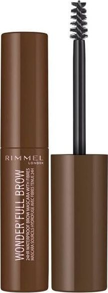 Mascara pentru sprancene Rimmel London Wonder&apos;Full Brow 24H Waterproof 002 Medium, 4.5 ml