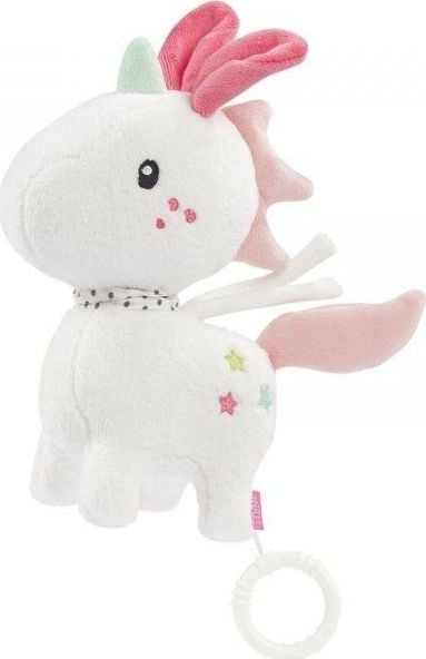 Mascota Fehn cu cutie muzicala Unicorn Aiko 22 cm