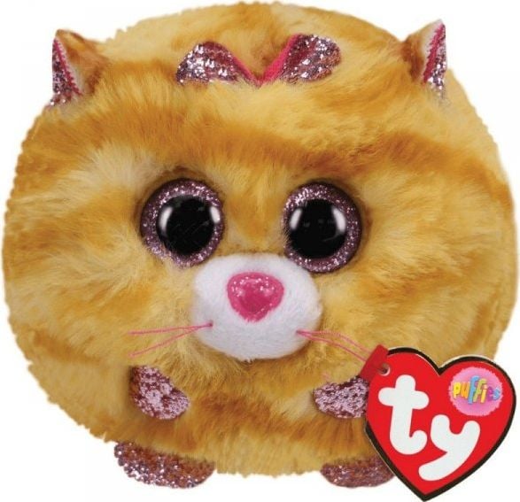 Mascota Meteor TY Puffies Pisica galbena - Tabitha