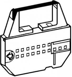 Riboane imprimante - mașină de scris Tape pentru Olivetti ETP 55, 540, 60, 66, PT 505, 606, negru, carbon / carbon, PK168, N