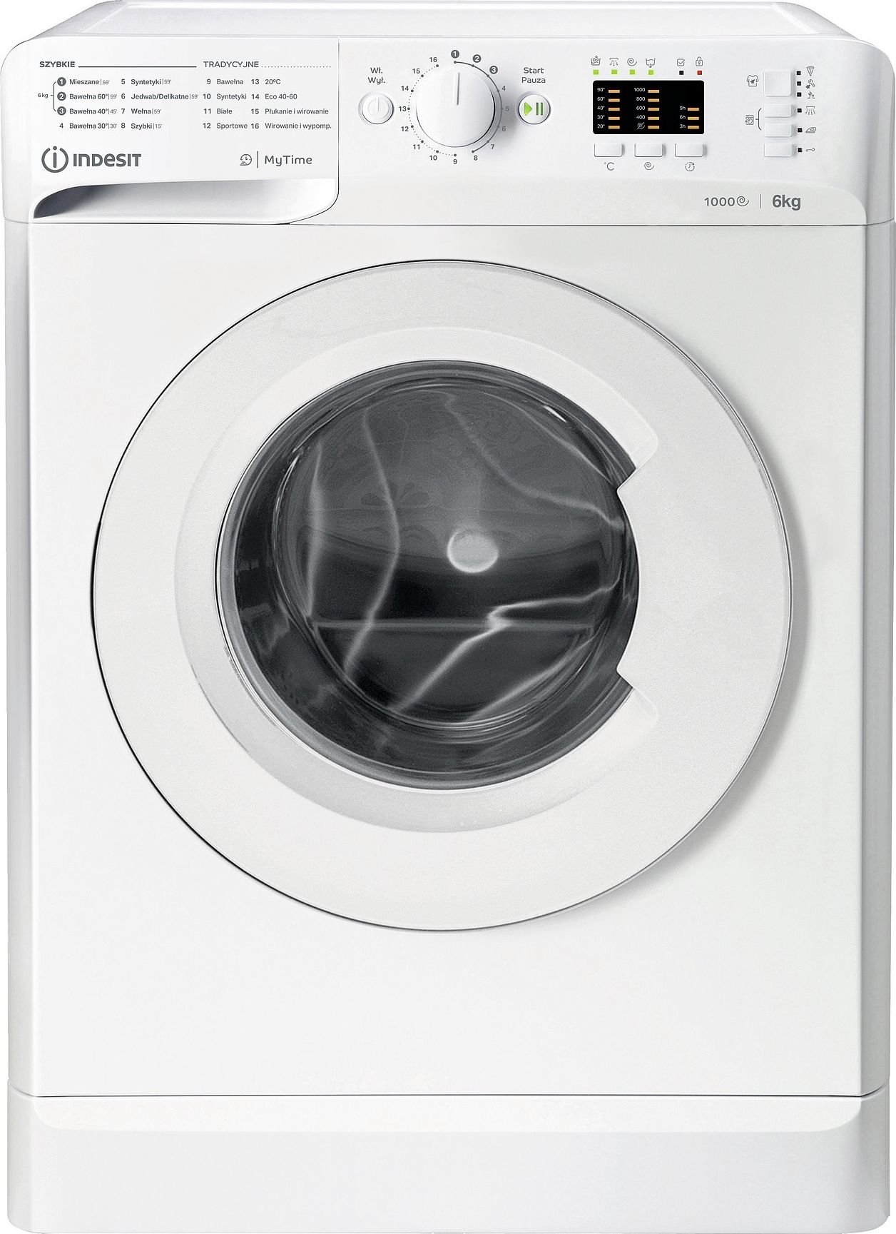 Masini de spalat rufe - Mașină de spălat Indesit MTWSA 61051 W PL, clasa energetica F, capacitate 6kg, 1000rpm, Alb