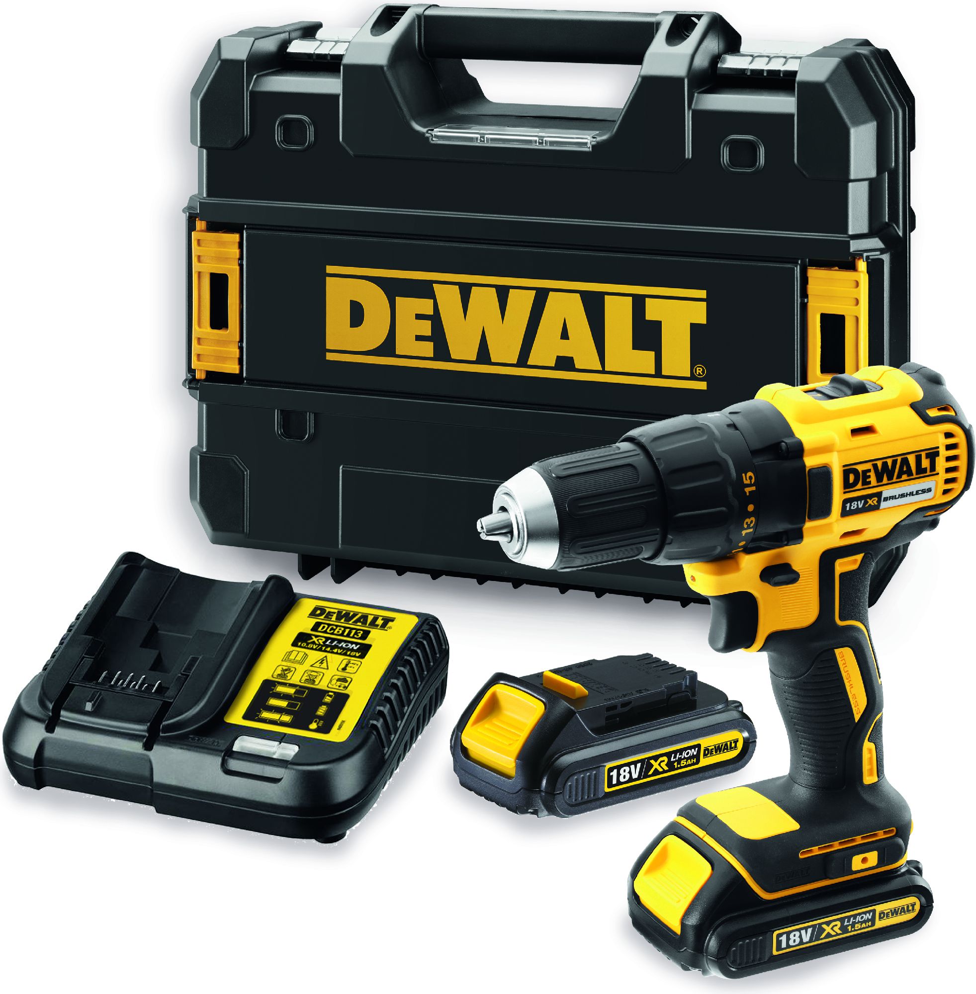 Masina de gaurit si insurubat cu acumulator 18V 1.5 Ah DeWalt DCD777S2T