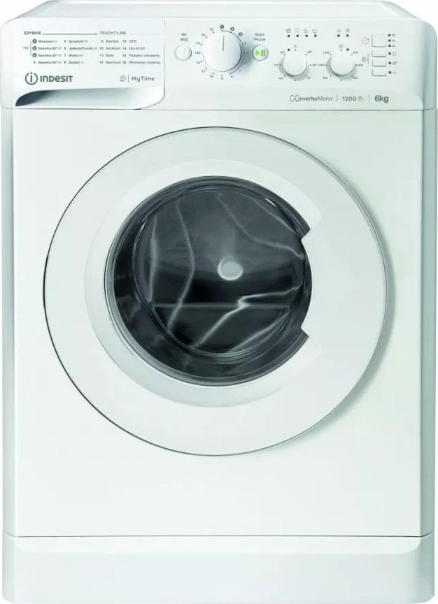 Masini de spalat rufe -  Mașină de spălat rufe INDESIT MTWSC61294WPL,
alb,
6 kg,
Fara functie de abur