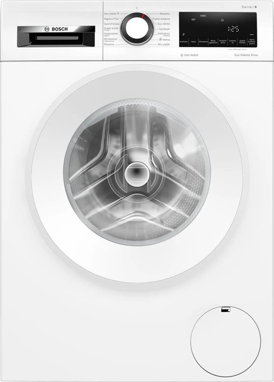 Masini de spalat rufe - Mașină de spălat rufe Bosch WGG144Z9PL,
alb,
9 kg,Cu functie de abur