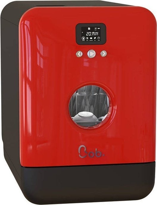 Masini de spalat vase - Mașină de spălat vase Daan Tech Bob Daan Tech Compact Mini Mașină de spălat vase de masă (negru și roșu)