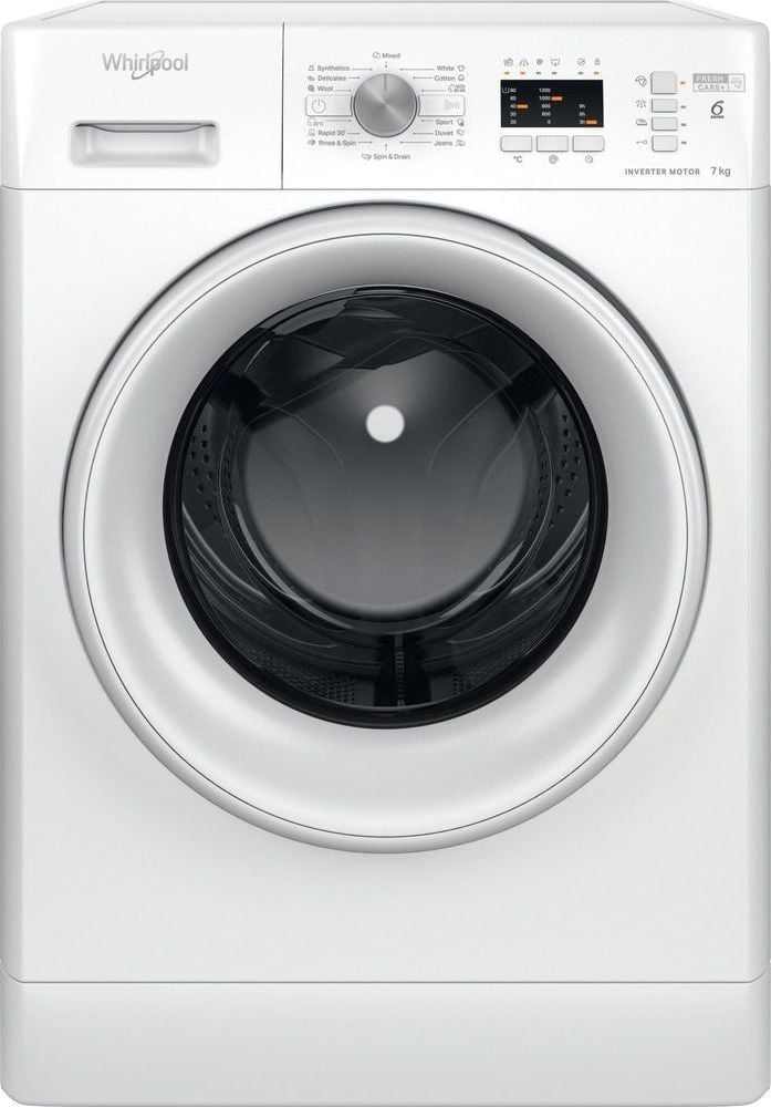 Masini de spalat rufe - Mașină de spălat Whirlpool FFL 6238 W EE,
alb,
6 kg,Fara functie de abur