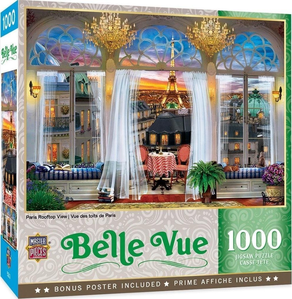 Masterpieces Puzzle 1000 Terasă cu vedere la Turnul Eiffel