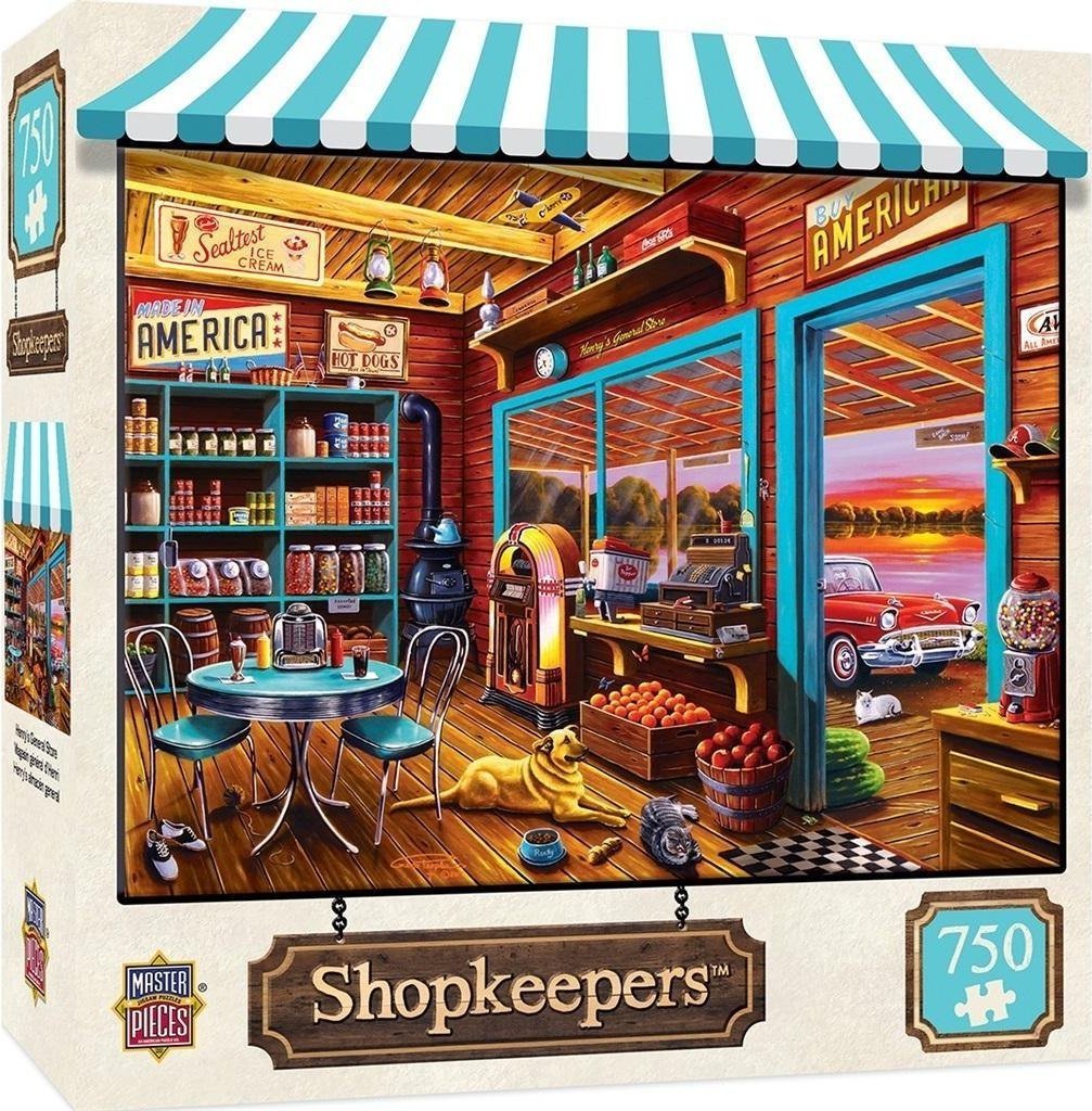 Puzzle 750 piese Master Pieces - Henry&apos;s General Store