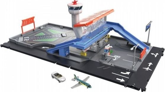 Set avioane pe aeroport Mattel, 3 ani+, 10x35.5x40.5 cm, Multicolor