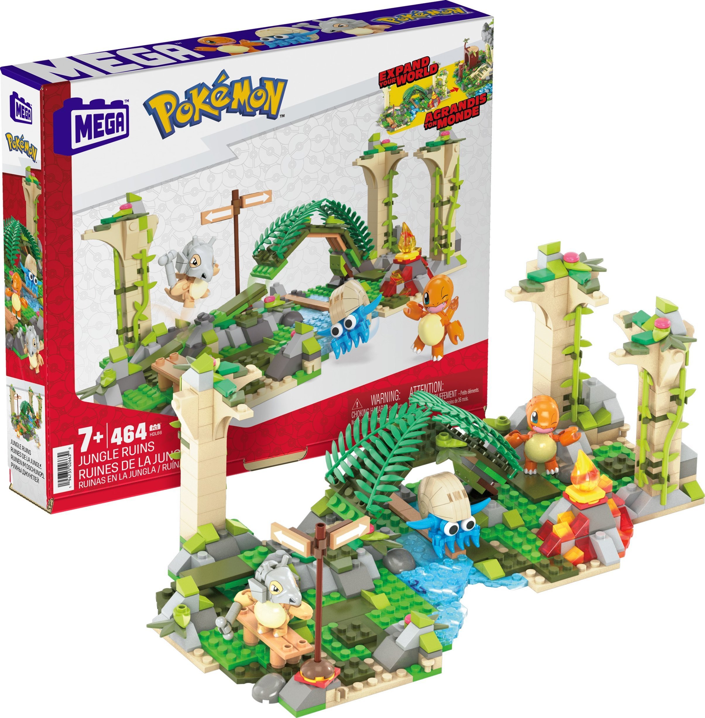 Set de cărămizi Mattel MEGA Pokemon Forgotten Ruins HDL86