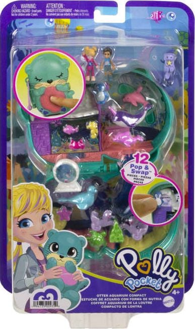Mattel Polly Pocket - Zestaw kompaktowy Oceanarium wyderki HCG16