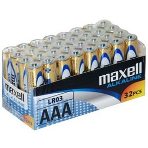 Baterii alcaline MAXELL LR03 1,5V AAA 32 bucati/cutie