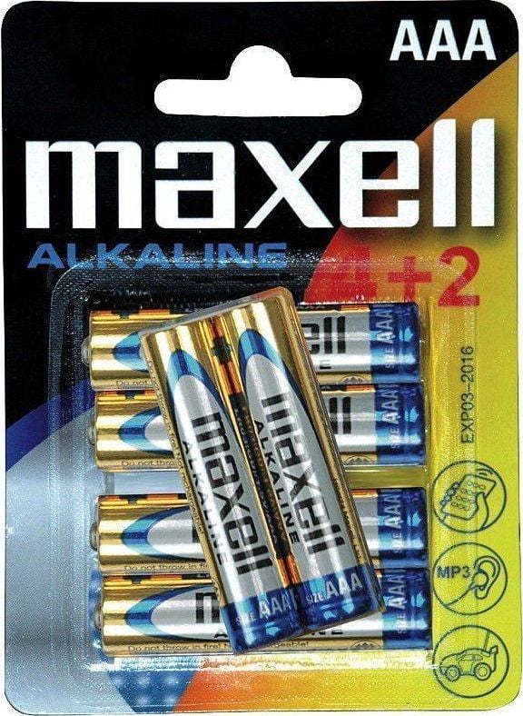 Baterii alcaline MAXELL LR03 AAA 1,5V /4+2 bucati/blister