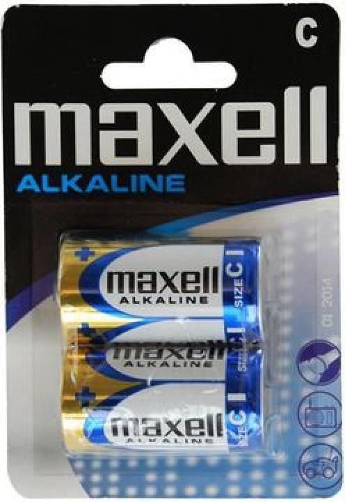 Baterii alcaline MAXELL LR-14 /2 bucati/blister/ 1.5V