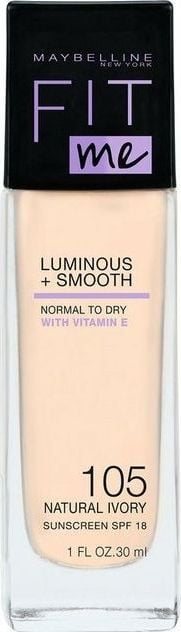 Fond de ten Maybelline - Fit Me Luminous & Smooth Natural Ivory 105 30ml