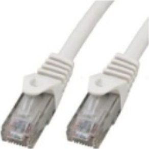 M-CAB CAT6 RJ45 UTP LSZH 1M WH - cablu de rețea cârlig RJ45 CAT6 LSZH de 1 metru, cu izolație termică, culoare albă.