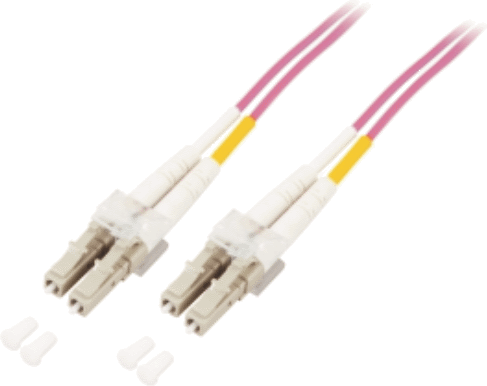 Cablu mcab DUPLEX LC/LC fibră optică, 50/125, OM4, LSZH, 1 m, violet (7003401)