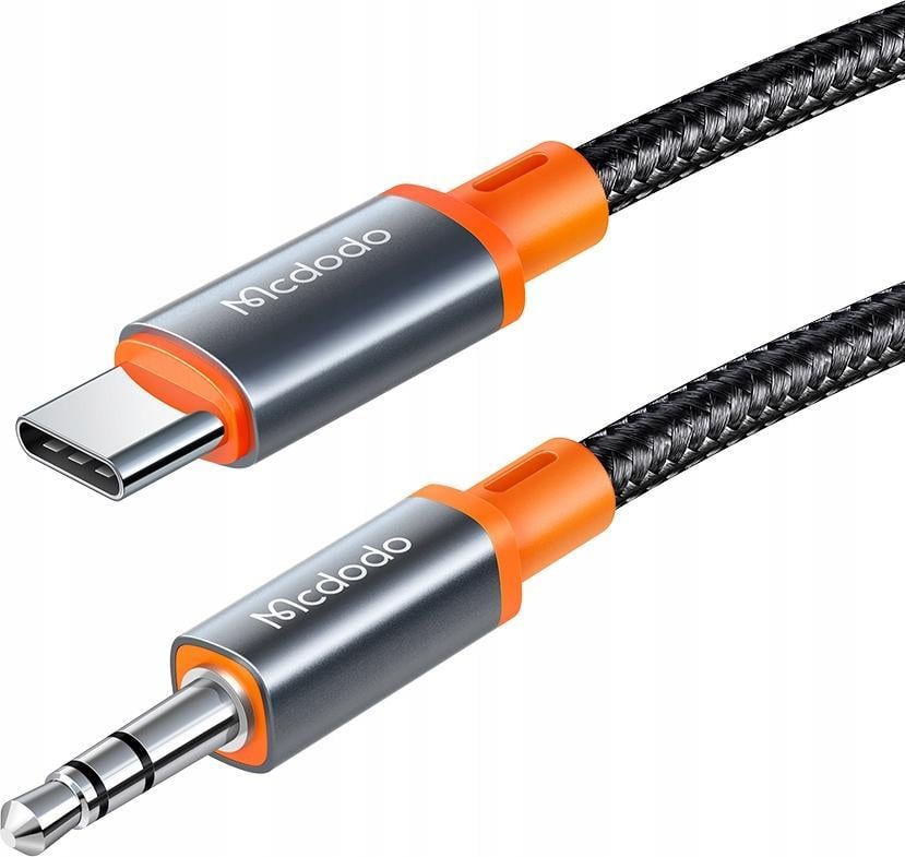 Mcdodo USB-C - cablu mini mufă 3,5 mm 1 m negru (CA-0820)