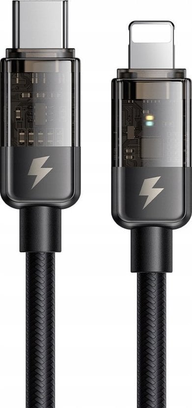 Mcdodo USB-C - Cablu USB Lightning 1,8 m negru (CA-3161)