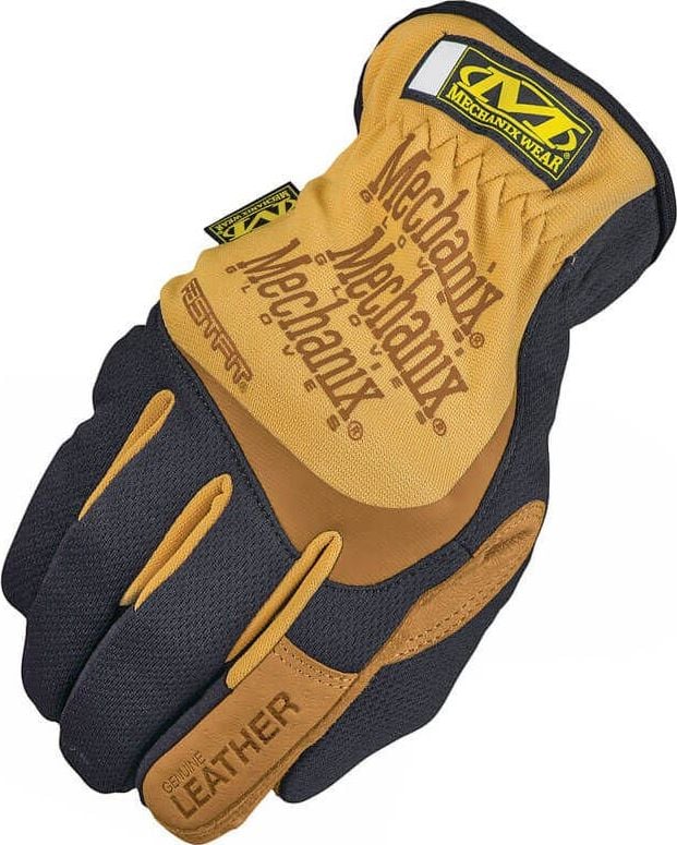 Mechanix Wear Mănuși FastFit din piele Mechanix Wear Black-Coyote L