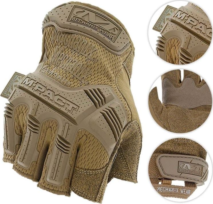 Mechanix Wear Mechanix Wear Rękawice bez Palców M-Pact Coyote L