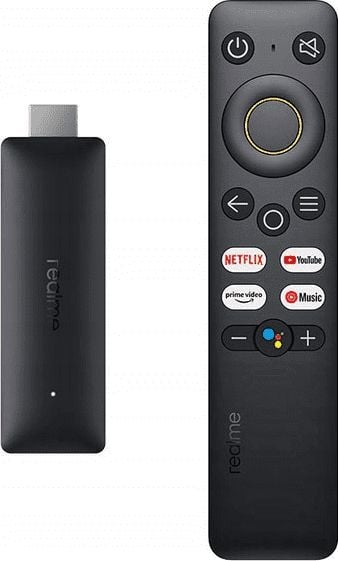 Mediaplayere - Mediaplayer Realme TV Stick 4K, Google TV, Bluetooth, WiFi, HDMI 2.1, HDR10+, Dolby Audio, Negru
