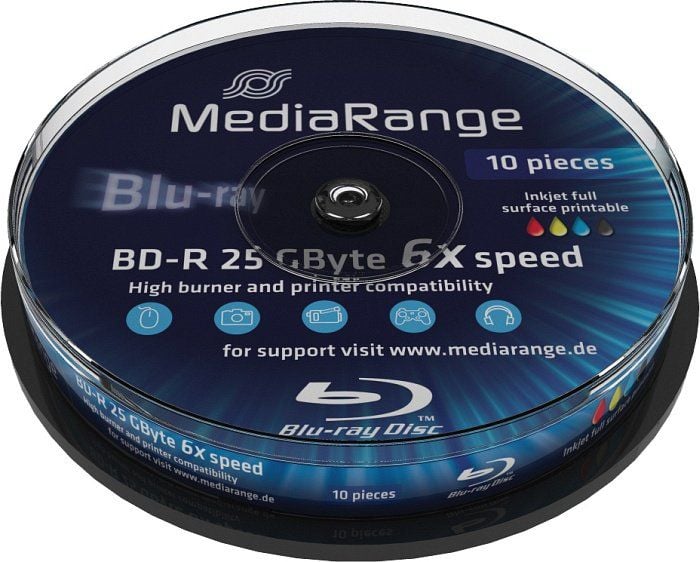 MediaRange BD-R 25GB 6x10 buc (MR500)