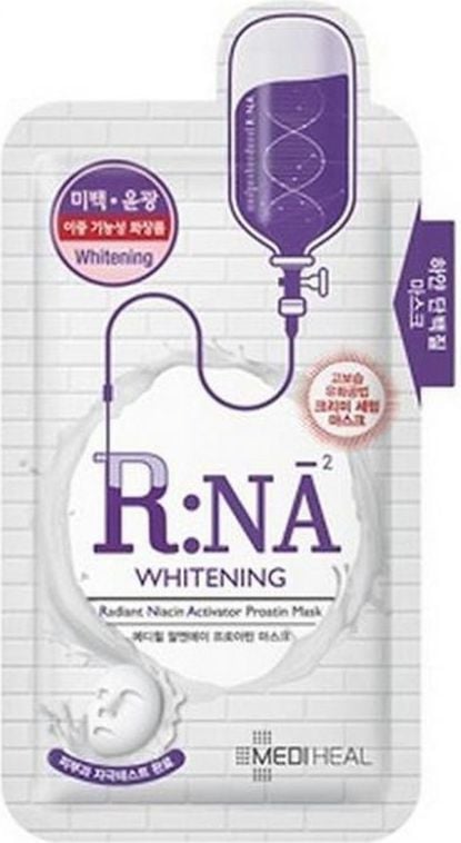 Masca de fata iluminatoare Mediheal, R:NA Proatin Mask, Whitening, 25 ml