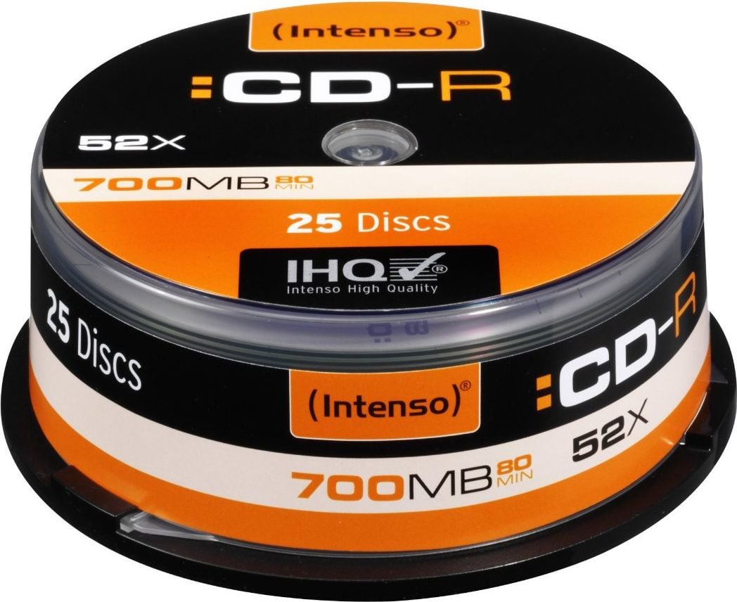 Medii de stocare intenso CDR 52x CB 700MB Intenso 25 sztuk (1001124)