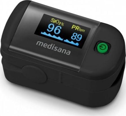 Dispozitive monitorizare medicala - Pulsoximetru Medisana PM 100,2x AAA,
Negru