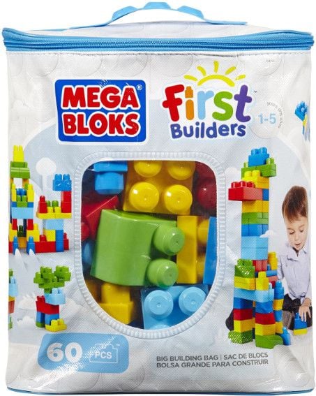 Mega Bloks First Builders - Geanta albastra DCH55