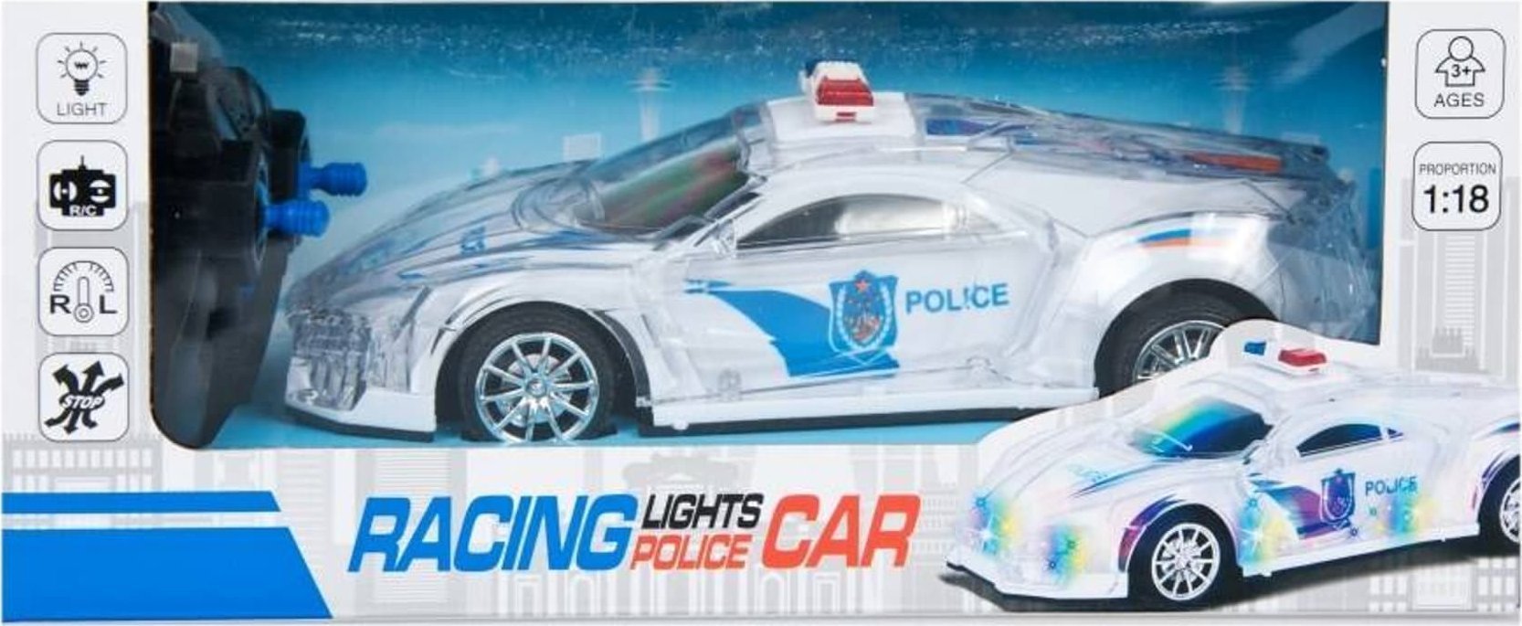 Mega Creative AUTO POLICE R/C FF 29X11X14 MC WB 30/60