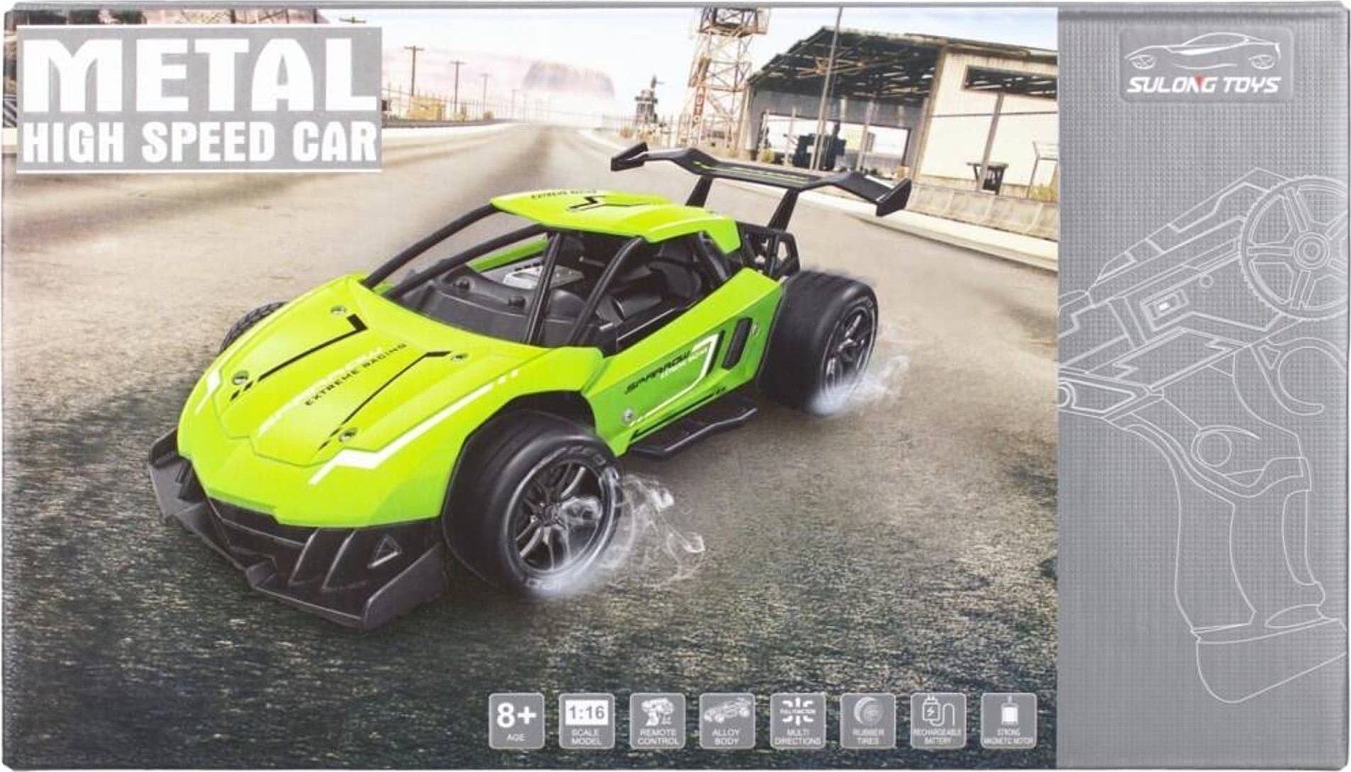 Mega Creative AUTO RACE MET R/C FF LAD 27X13X15 MC WB 24