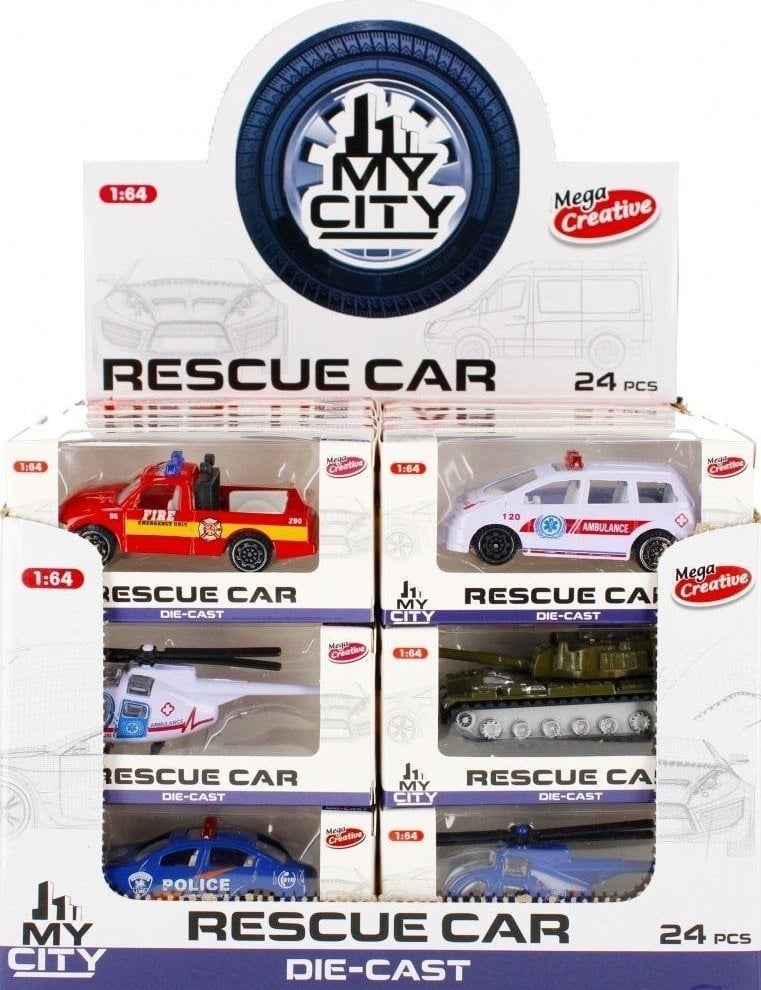 Mega Creative AUTO RESCUE MET 11X5X4 MC MY CITY 24/384/76