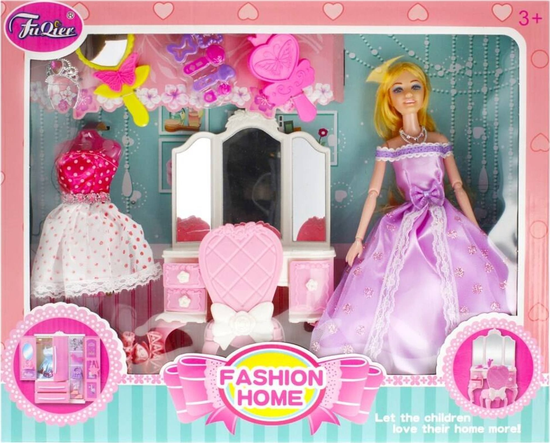 Mega Creative DOLL 29CM AKC 42X34X9 MC Masa de toaleta WB 12/24