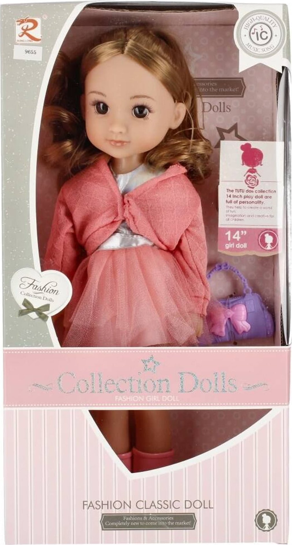 Mega Creative DOLL B/O 36CM AKC 20X38X9 MC WB 36