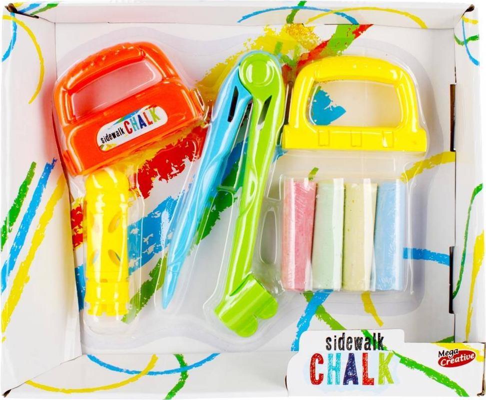 Mega Creative Sidewalk Chalk 4KOL AKC 35X29X6 MC EDU WB 12