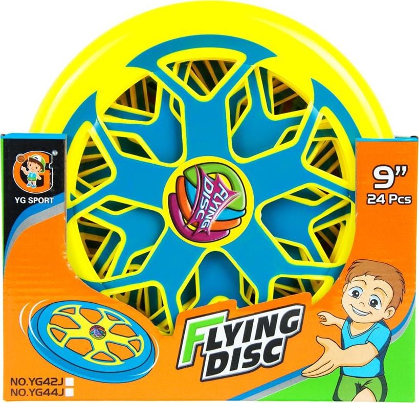 Mega Creative -MC FLYING DISK 23CM MIX4 DISP 24/216/432