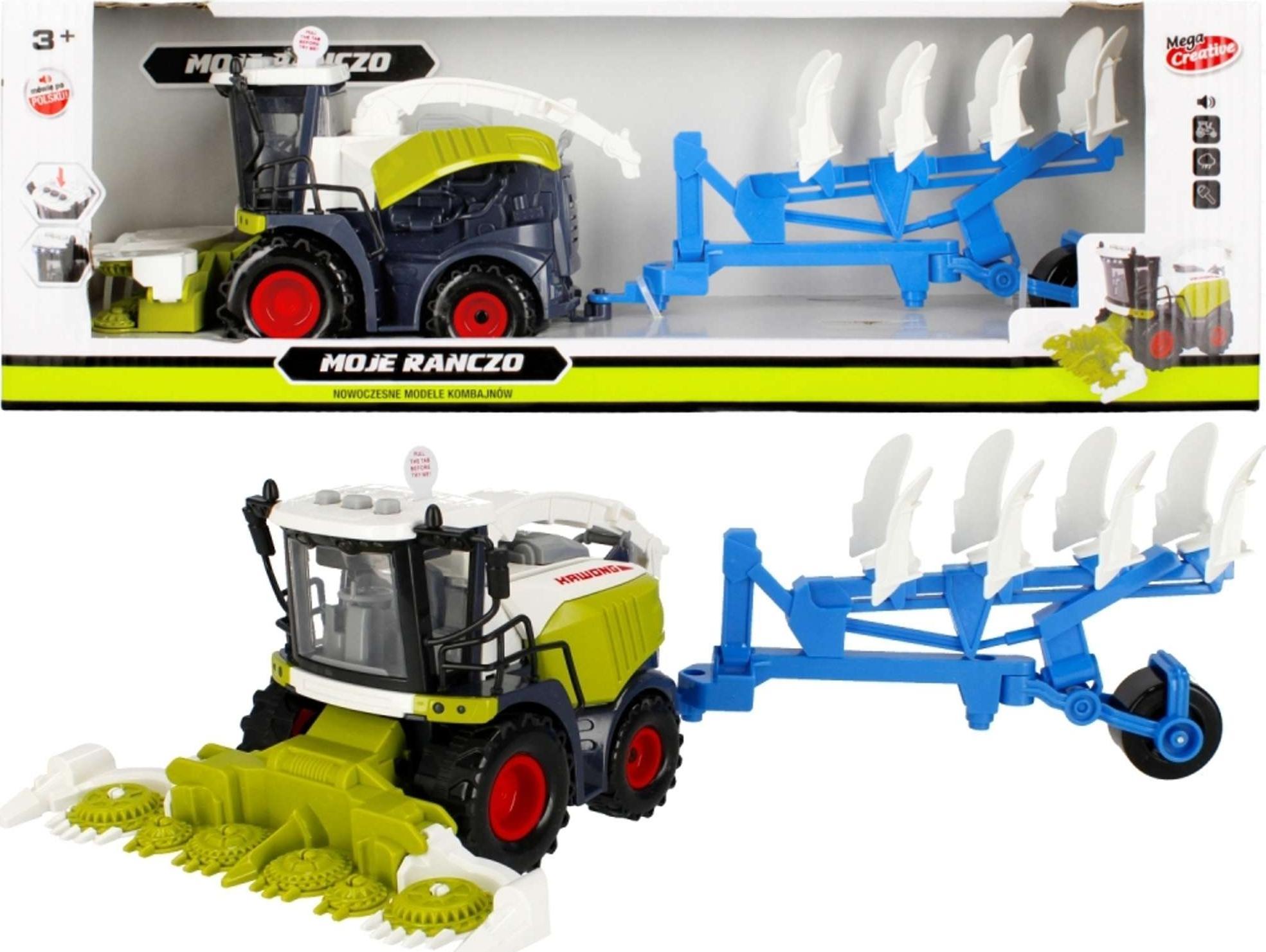 Mega Creative My Ranch Harvester cu remorcă 38 cm cu lumini și sunete