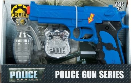 Pistol Mega Creative Police cu accesorii