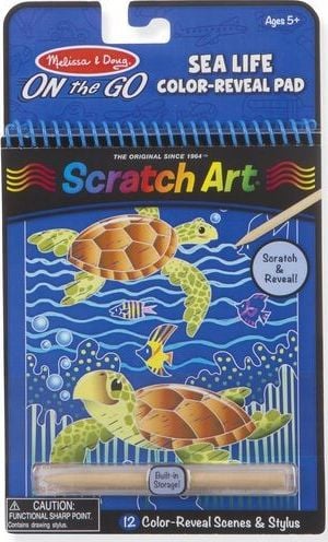 MELISSA Rainbow Scratch Art Sea Life 19149