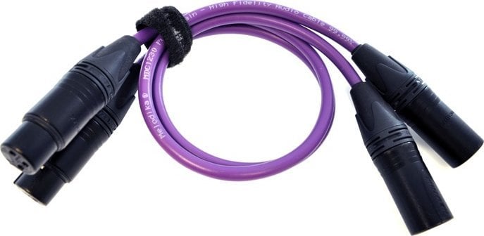 Melodika MD2X05 cablu 2xXLR - 2xXLR Purple Rain - 0,5m
