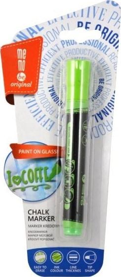 MemoBe Marker cu cretă verde neon MemoBe