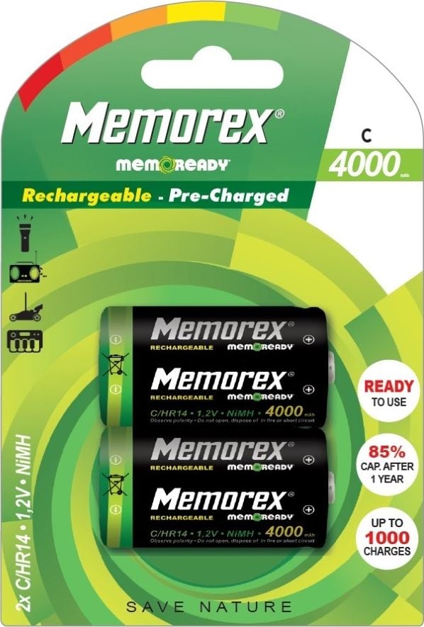 Baterie Memorex C / R14 4000mAh 4 buc.