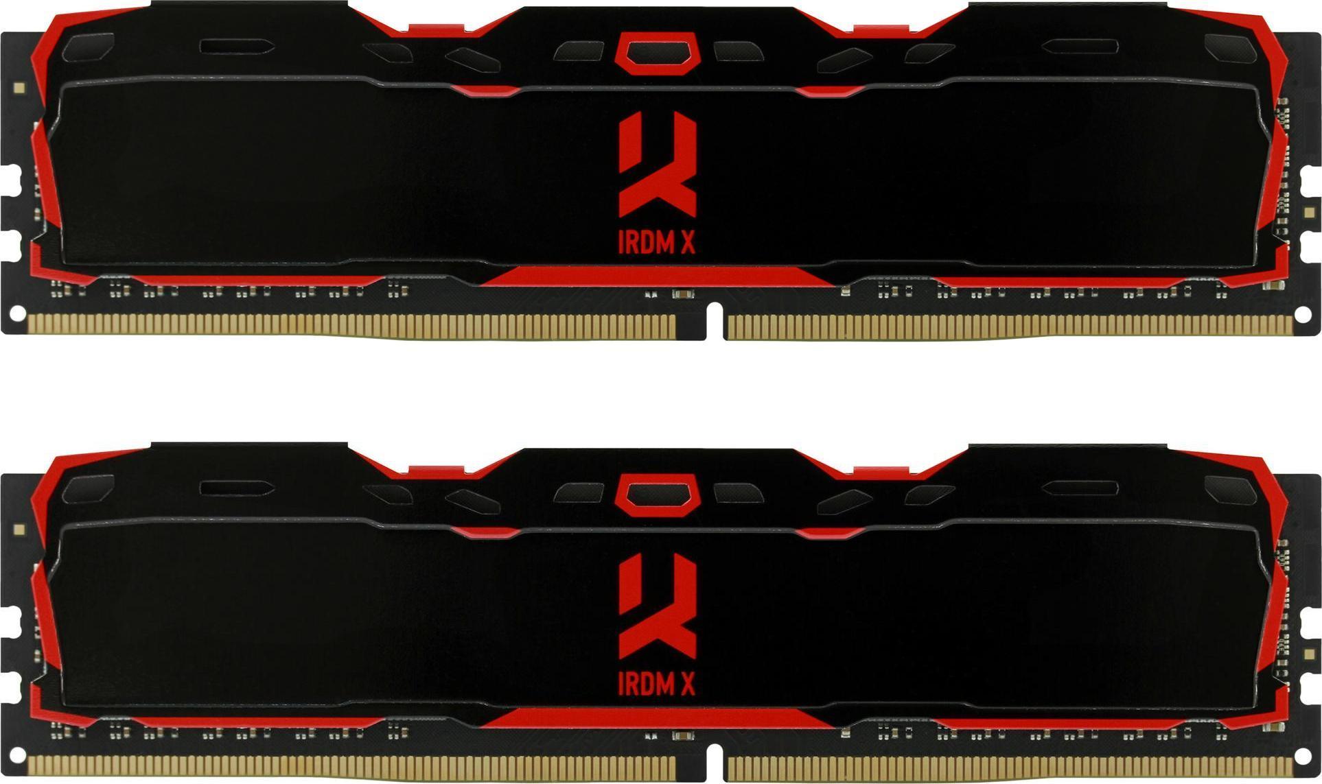 Memorie Goodram IRDM X Black, IR-X2666D464L16S/16GDC, 16GB, DDR4, 2666MHz, CL16, Dual Channel Kit