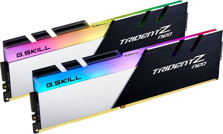 Memorie G.SKILL Trident Z Neo RGB 32GB(2x16GB) DDR4 PC4-28800 3600MHz CL16 F4-3600C16D-32GTZN