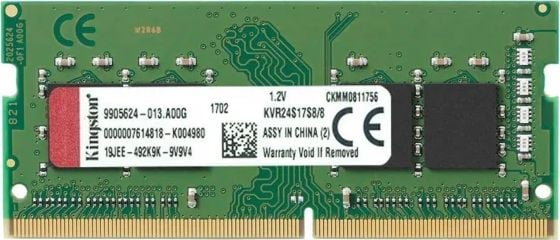 Memorie Kingston 16GB SODIMM DDR4 PC4-21300 2666MHz CL19 KVR26S19D8/16