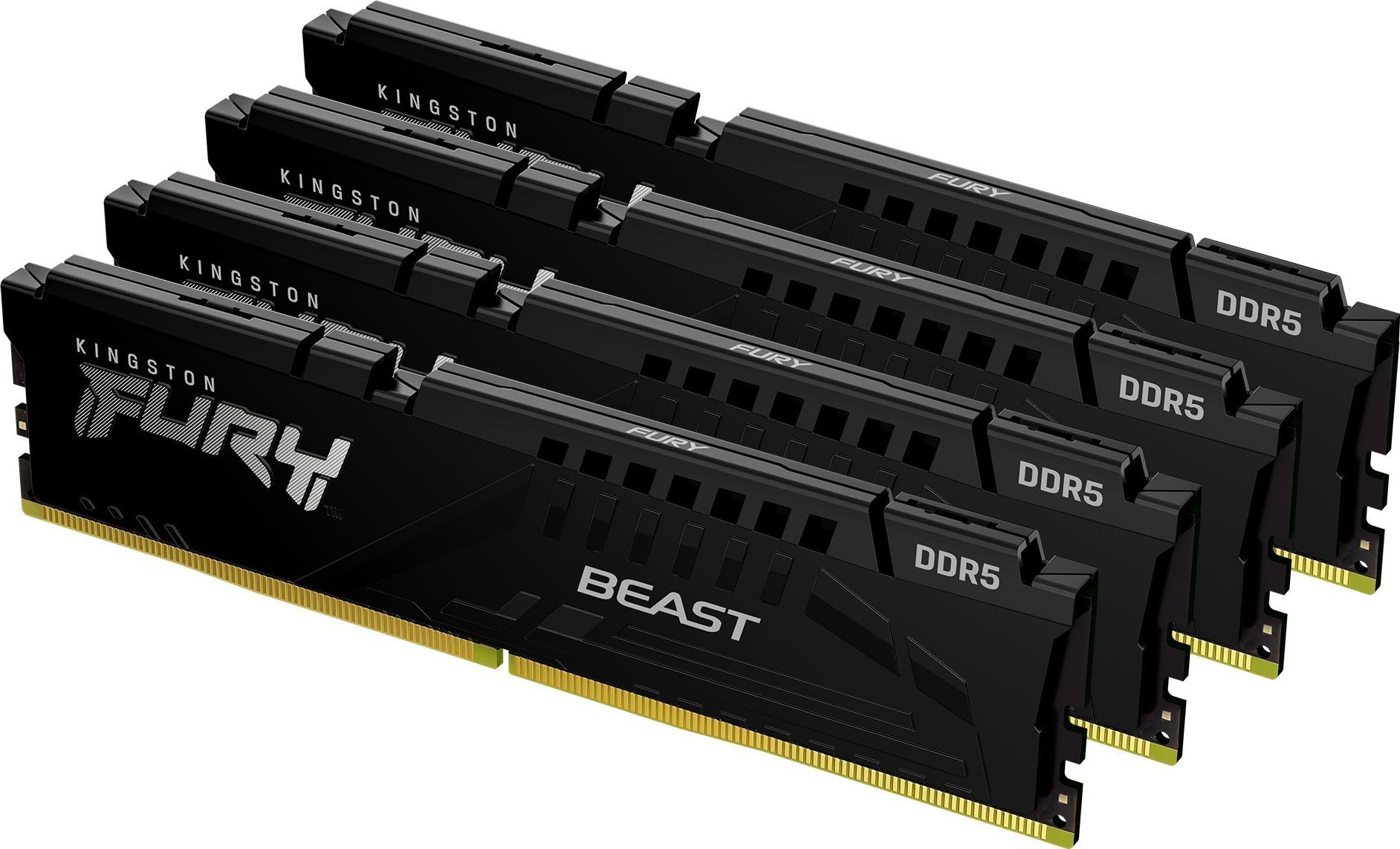 Memorie Kingston Fury Kingston Technology FURY Beast Black Modul de memorie XMP 128 GB 4 x 32 GB DDR5 5600 Mhz