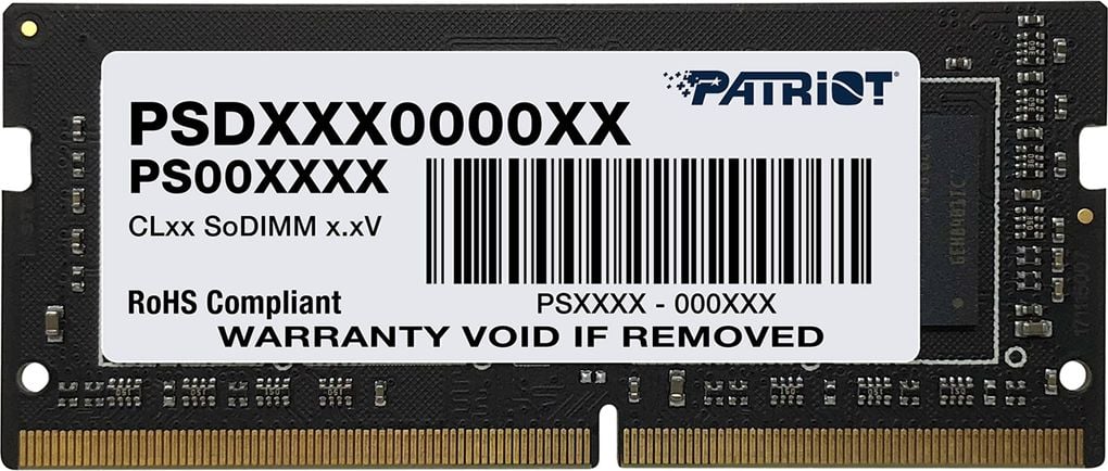 Memorie pentru laptop Patriot Signature, SODIMM, DDR4, 16 GB, 3200 MHz, CL22 (PSD416G32002S)