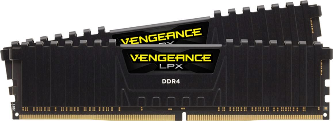 Memorie RAM Corsair Vengeance LPX Black, CMK16GX4M2D3600C18, 16GB, DDR4, 3600MHz, CL18, Dual Channel Kit